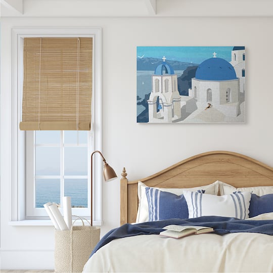 Stupell Industries Cliffside European Church Canvas Wall Art